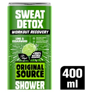 Original Source Mens Workout Recovery Sweat Detox Shower Gel
