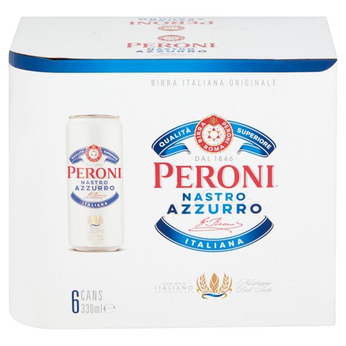 Peroni Nastro Azzurro Beer Lager Cans
