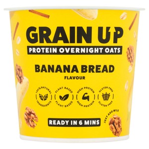 Grain Up Protein Overnight Oats Banana Bread Flavour Pot