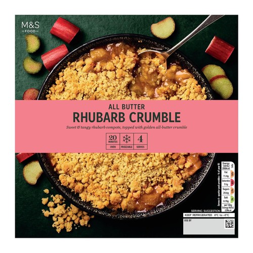 M&S Rhubarb Crumble