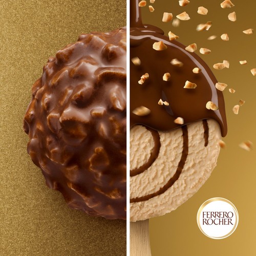 Ferrero Rocher Hazelnut Ice Cream Sticks