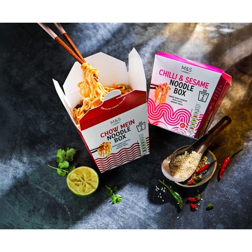 M&S Chilli & Sesame Noodle Box
