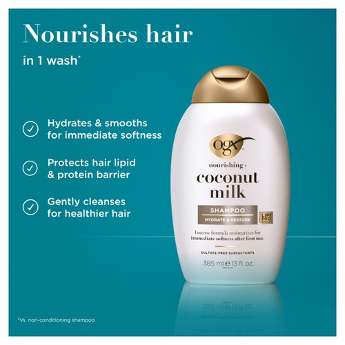 OGX Nourishing+ Coconut Milk pH Balanced Shampoo