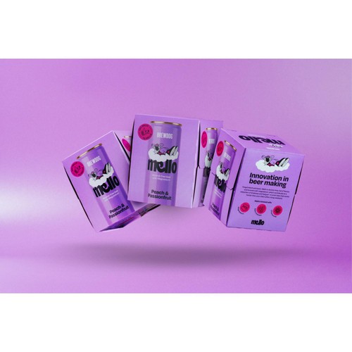 Mello Peach & Passionfruit, Alcohol Free 0.0%, 4x330ml