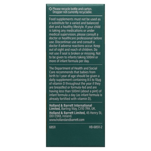 Holland & Barrett Baby Vitamin D Drops
