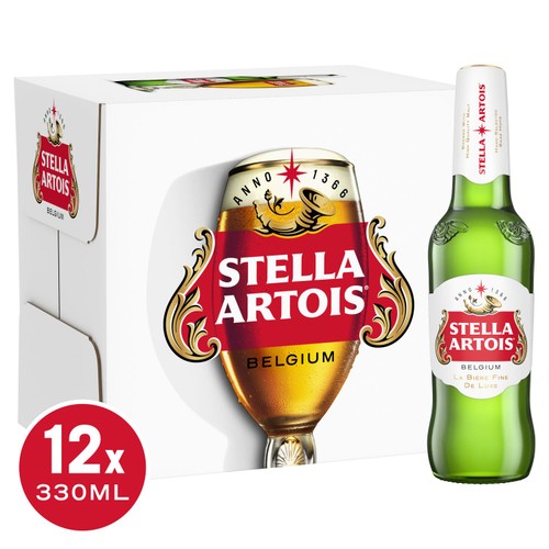 Stella Artois Belgian Lager Beer Bottles