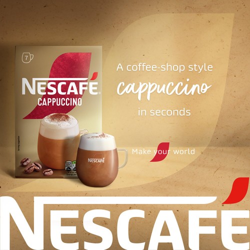 Nescafe Cappuccino Instant Coffee 7 Sachets