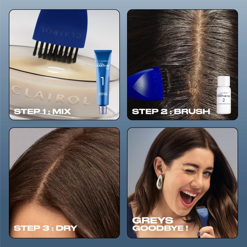 Clairol Root Touch-Up Permanent Hair Dye 4R Dark Auburn, Full Coverage