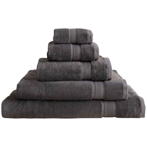 M&S Super Soft Pure Cotton Bath Sheet, Charcoal