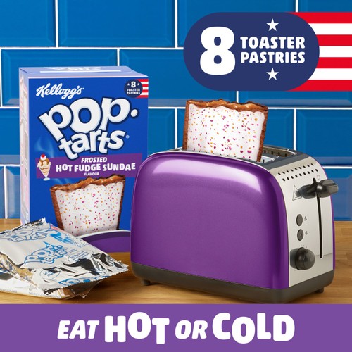 Kellogg's Pop Tarts Hot Fudge Sundae Pastry Snacks