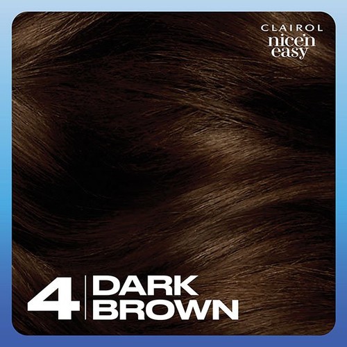 Clairol Nice'n Easy Hair Dye, 4 Dark Brown