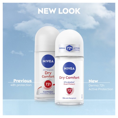 NIVEA Dry Comfort Anti-Perspirant Deodorant Roll-On 50ml