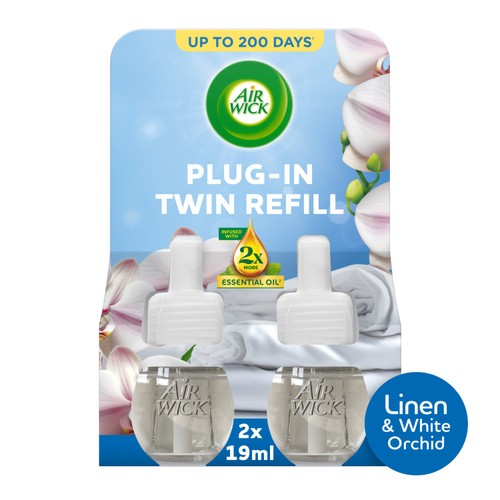 Airwick Linen & White Orchid Liquid Electrical Twin Refill