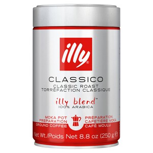 illy Ground Medium Roast Moka Ocado