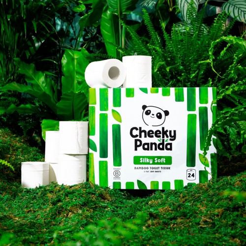 Cheeky Panda Natural Bamboo Toilet Tissue