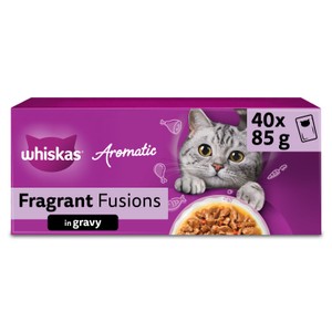 Whiskas 1+ Wet Cat Food Pouches Aromatic Fusion in Gravy