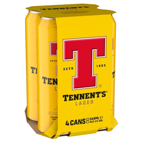 Tennent's Lager Beer Cans
