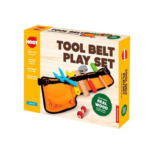 Hoot Wooden Tool Belt Play Set
