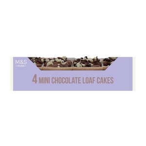 4 Chocolate Mini Loaf Cakes