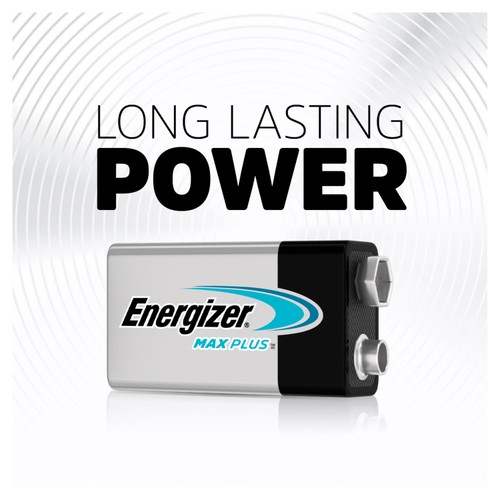 Energizer Max Plus 9V Batteries, Alkaline 