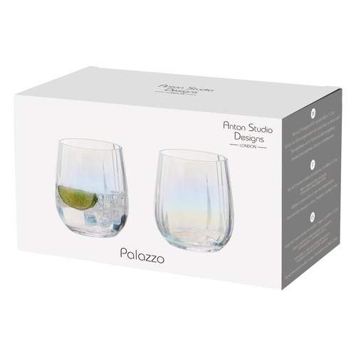 Anton Studio Designs, Palazzo Tumblers, Set of 2, 400ml, Lustre 