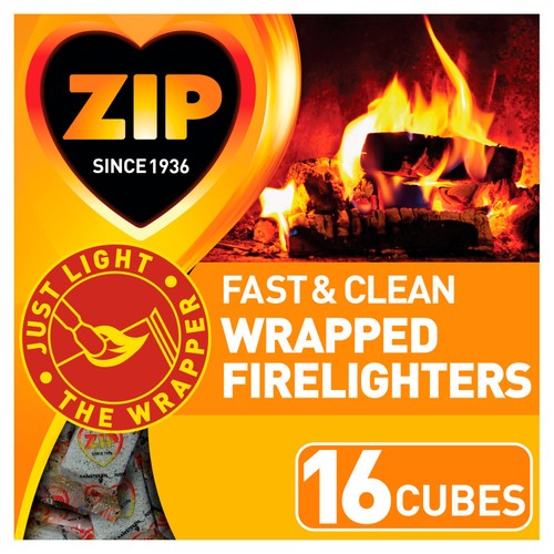 ZIP Odourless Fast & Clean Wrapped Firelighters