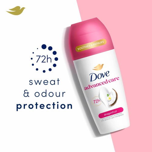 Dove Advanced Care Dragonfruit and Coconut Cream Roll On Deodorant