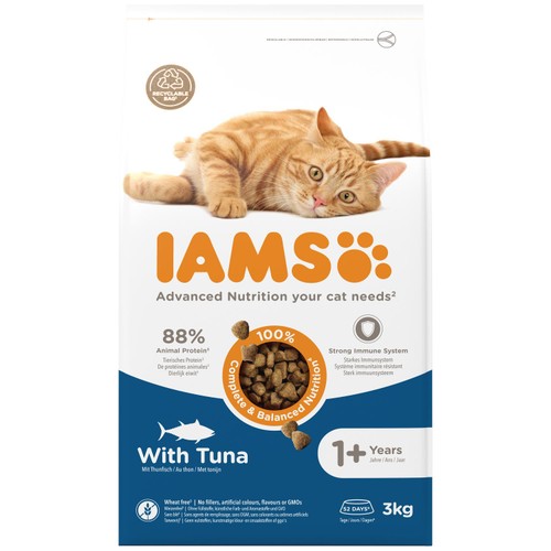IAMS 1+ Years Adult Dry Cat Food Tuna