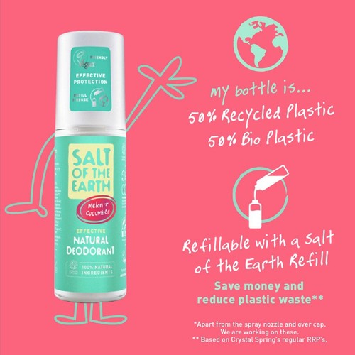 Salt of the Earth Melon & Cucumber Natural Deodorant Spray
