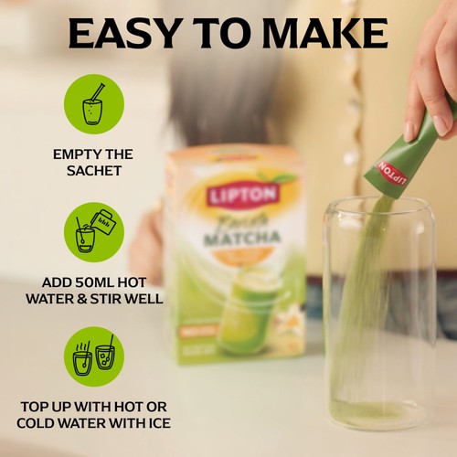Lipton Barista Vanilla Oat Matcha Latte Sachets
