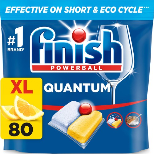 Finish Quantum All in One Dishwasher tablets Lemon