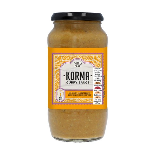 M&S Korma Curry Sauce