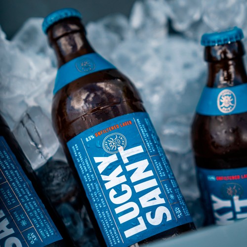 Lucky Saint Lager Alcohol Free 0.5%