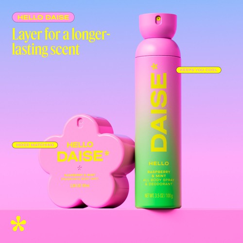 DAISE Hello Fragrance Body Mist in Raspberry & Mint