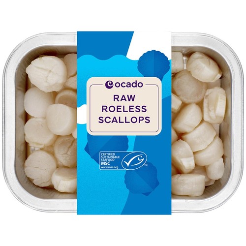 Ocado MSC Raw Roeless Scallops