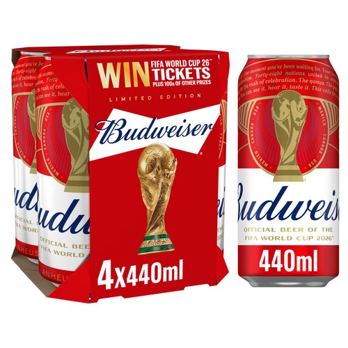Budweiser Lager Beer Cans