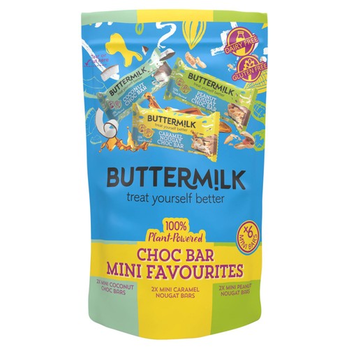 Buttermilk Vegan Dairy Free Mini Choc Bar Favourites Selection Pack