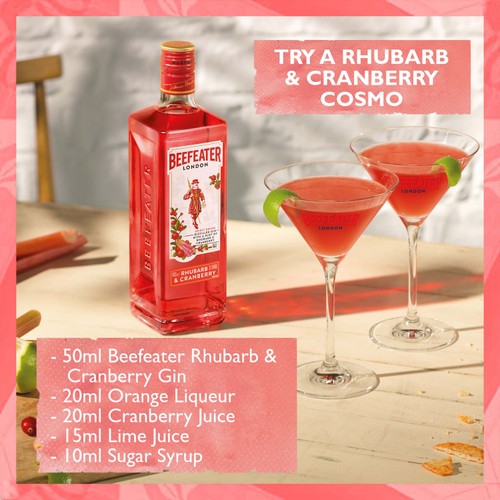 Beefeater Rhubarb & Cranberry Flavoured Pink Gin