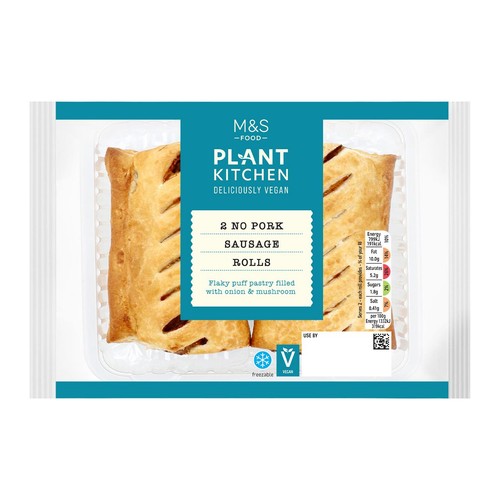 M&S Plant Kitchen Vegan No Pork Sausage Rolls