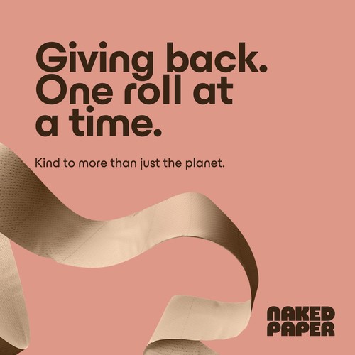 Naked Paper Unbleached Soft Extra Long Recycled Toilet Paper