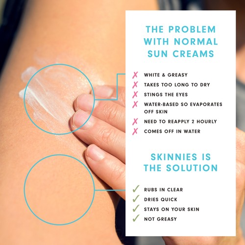 Skinnies SPF 50+ Sunscreen Sungel Conquer, Vegan