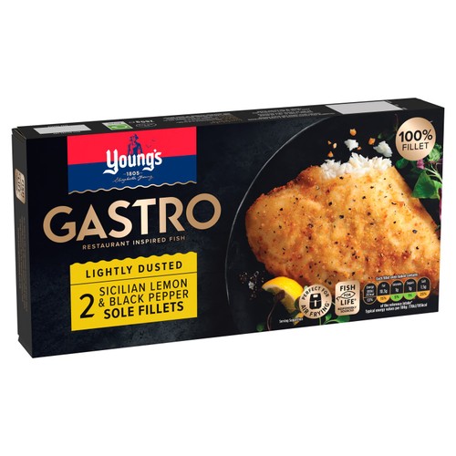 Young's Gastro 2 Lightly Dusted Sicilian Lemon and Pepper Fillets