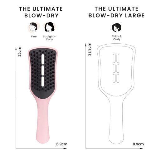 Tangle Teezer Easy Dry & Go Vented Hairbrush, Tickled Pink