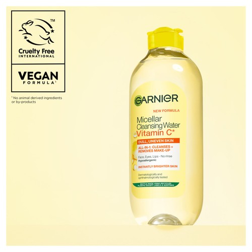 Garnier Micellar Vitamin C Water For Dull Skin Brightening Face Cleanser