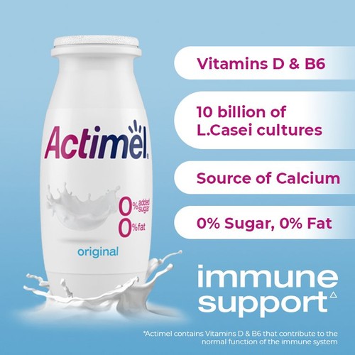 Actimel Original Fat Free Immune Support Yoghurt Drink Multipack