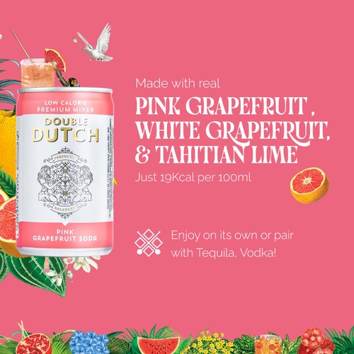 Double Dutch Pink Grapefruit Soda