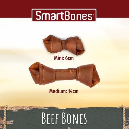 SmartBones 2 Medium Beef Rawhide Free Bone Dog Treats
