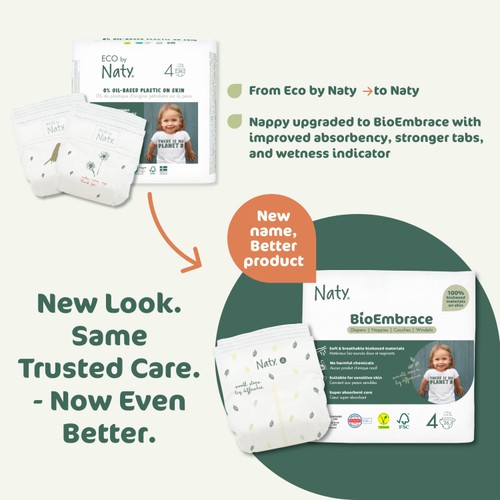 Naty BioEmbrace Big Pack Nappies Size 4 (7-18kg)