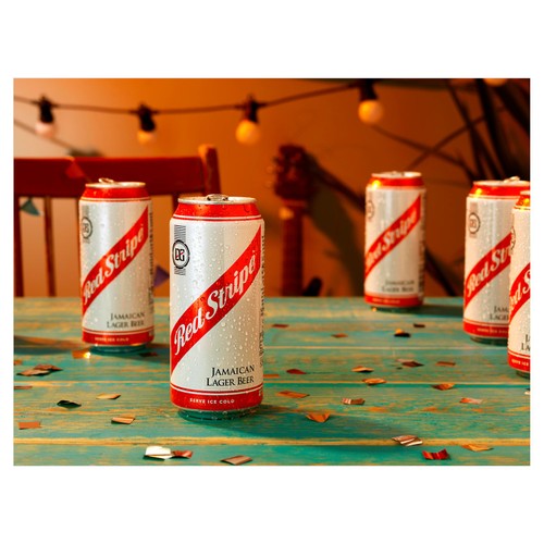 Red Stripe Jamaican Lager Beer Cans