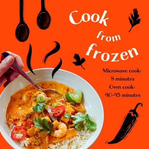 ByRuby Thai Red King Prawn Curry Serves 2
